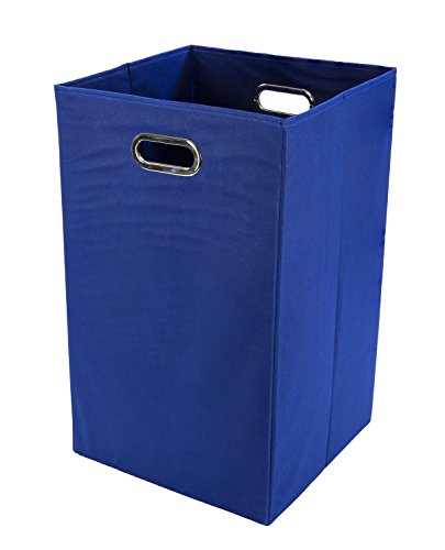 Modern Littles Folding Laundry Basket (Bold Solid Blue)