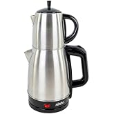 Sinbo STM-5845 &Ccedil;elik Elektrikli &Ccedil;ay Makinesi Inox &Ccedil;aycı 2-in-1 Demlik Su Isıtıcı 1600W Otomatik Kapama