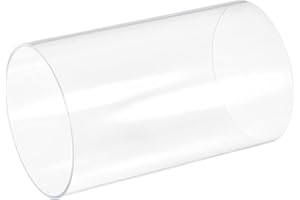 Recogwood Tubo acrilico trasparente rigido rotondo tubo 115 mm ID 120 mm OD 200 mm per lampade e lanterne, sistema di raffreddamento ad acqua