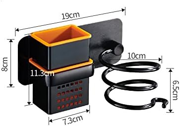 XHMY Hairdryer Wall Mount Toilet Hair Dryer Shelf Bathroom Shelf Storage Rack Toilet Hair Trough