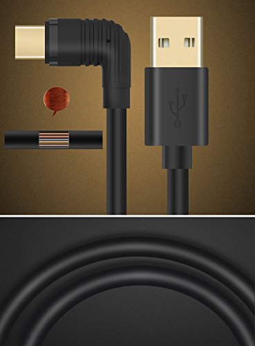 USB Typ C Kabel, AIBULO® Hallo-Speed-USB 3.1 Typ C USB-C Standard Typ A USB 3.0 Datenkabel für Nexus 6P, Nexus 5X, Pixel C, Lumia 950 / 950XL, Huawei Ascend P9 und andere Typ-C Unterstützte Geräte (1m, schwarz) - 2