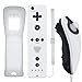 Produktbild GN-009RN DB Unique Design Wireless Remote Controller & Nunchuck Controller with Silicon Case and Wrist Strap for Nintendo Wii & Wii U & Mini Wii (Design-B White)