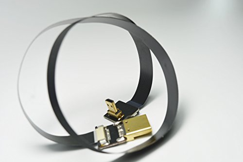 Neue schwarze FPV HDMI Kabel Micro Schnittstelle zu Standard-Schnittstelle für GH4 BMPCC A5000 A6000 A7S A7R 90 Grad DJI 80CM - 9