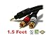 Produktbild imbaprice Serie 3,5 mm Stereo Stecker zu 2 x Cinch 22 AWG Kabel vergoldet