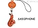 Produktbild Saxophon Lederwaren Mobile/Handy Charme Vanca Windhund Uniqe Maskottchen Made in Japan