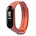 Produktbild Xiaomi Mi Band 3 Fitnessarmband mit Herzfrequenzmessung, Armband: Silikon Orange, inkl. Wechselarmband: Schwarz - Silikon