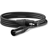 Midex MCB-3X Kaliteli Stereo Mikrofon Kablosu XLR + XLR 3 Metre Siyah Renk