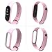 Produktbild Hunpta@ für Xiaomi Mi Band 3, Mode Silikagel Sport Armband Armband Ersatz (Rosa)