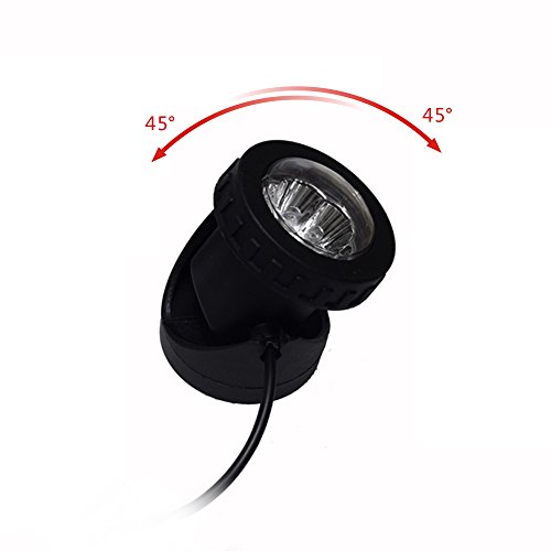 Lixada Solarspots 3 Unterwasser Lampen 18 LED Projektor Unterwasser Scheinwerfer Au?enbeleuchtung - 6