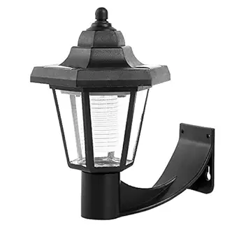 BEBIG Waterproof Outdoor Solar Hexagonal LED Wall Lamp (White, 185 x 120 x 120 mm)
