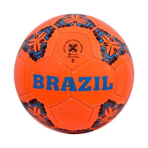 RASCO PVC Brazil Street Machine Stitched Football Size 5.