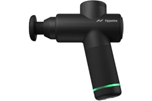 Hyperice Hypervolt Go 2 - Con tecnología Quiet Glide - Pistola de masaje de percusión portátil - 3 velocidades, 2 cabezales intercambiables - Ayuda a aliviar los músculos doloridos y la rigidez