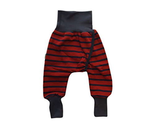 Iobio 100% organic cotton pants nappy free Elimination communication (12-24 mo, Berry-Dark blue)