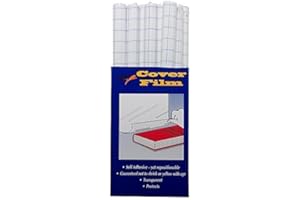 2X Tiger Quality Roll Clear Sticky Back Plastic Book Cover Film Adhesive Protector Fablon - Roll Size: 33cm x 1m