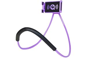 Moxamo Soporte para Teléfono Celular Que Cuelga en el Cuello, Flexible 360 Grados de rotación del Soporte del móvil, Universal Cuello Soporte para Móvil, 3,5 a 7,0pulgadas