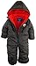 iXtreme Baby Boys Infant Little Car One Piece Puffer Winter Snowsuit Bunting, Charcoal, 18 Months