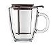 Produktbild Bodum YO-YO Set, Glastasse mit Filter, Color schokobraun, ca. 0.35 l