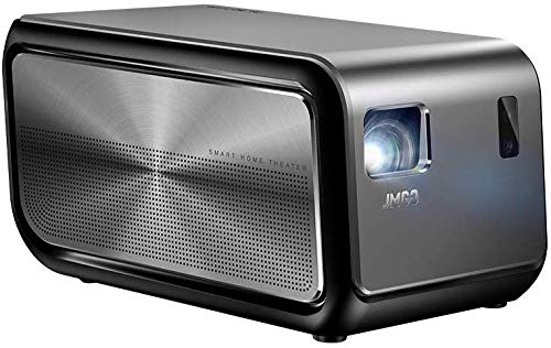 Proyector JMGO Portátil Proyector de Cine en Casa 1100 ANSI (7000 Lúmenes) con Android HD 1080P Altavoces Duales Incorporados Soporte 4K 3D HDMI/USB/VGA/AV - JMGO J6S