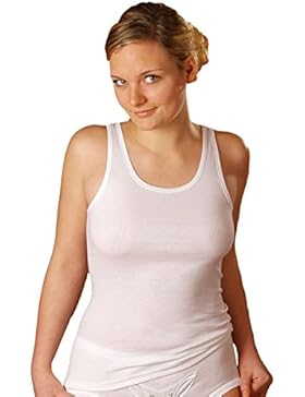 HERMKO 1310 5er Pack Damen Unterhemd aus 100% Baumwolle bis Größe 68/70