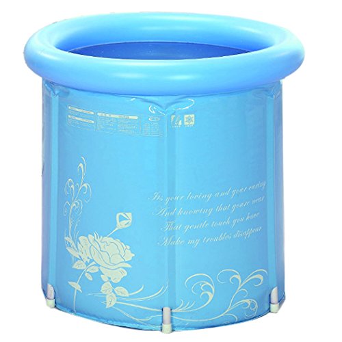 Tinksky Erwachsener faltbare Badewanne aufblasbare Portable Kunststoff Badewanne Super Dick - 4