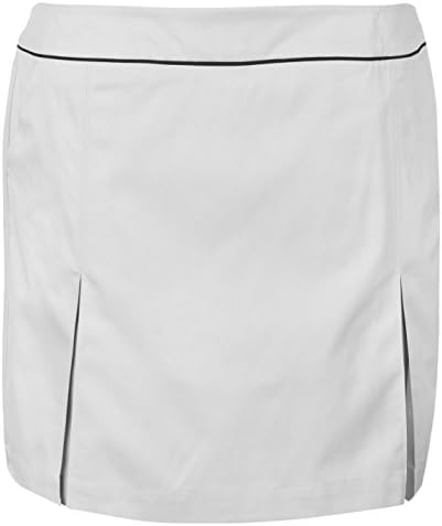 Ashworth Womens Golf Skort Side Zip Built In Shorts Pleats Pebble 10 (S)