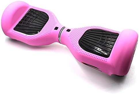 [WheelElite] Silicone Case Scratch Protector Wrap Rubber Cover Protective Skin for 6.5 Inch Hover Board 2 Wheels Balance Scooter (Pink)