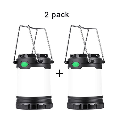 [Sonderangebot] HAMSWAN HB-09 2x LED-Camping tragbare AugenschutzLampe kampierende Laterne Außenleuchte drei Licht-Modi Doppel Batterie-Behälter für Wandern, Camping, Notfall, Ausfälle, Nachtlicht, Gartenlaterne usw schwarz [Energieklasse A+]