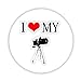 Price comparison product image I LOVE MY CAMERA & TRIPOD Button Badge 45mm Medium Pinback Pin Back Lapel Novelty Gift