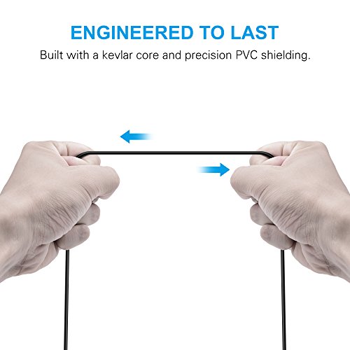 Tipo C Cable  Kinps 2m Cable cargador y de datos USB de tipo C 3 1 con conector reversible para el nuevo Apple MacBook 12    ChromeBook Pixel  Nexus 5X  Nexus 6P  OnePlus 2  Nokia N1 Tablet  LG G5  Xiaomi 4C  Nintendo Switch 2017 y otros dispositivos que soporten USB C   Negro 