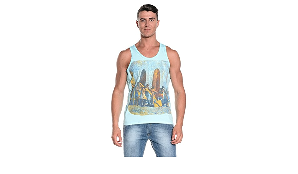 SONNY BONO Canotta Azzurro S : Amazon.it: Abbigliamento