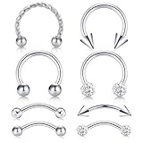 Perfecto como piercings de cejas, piercings de cartílago, anillos de nariz, piercings de lengua, anillos de labios, piercing de oreja tragus, anillos de pezón, anillos de ombligo