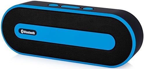 Bluetooth Speaker, Surround Sound Mini Portable Bluetooth Speakers Stereo Wireless Speakers, Built-in 2200 mAh Rechargeable Battery, 10 Hours Playtime with Powerful Sound for Smartphone / Tablets / Laptops (Blue)