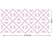 Produktbild Wandsticker Wanddekoration Wc Schwarz-Weiß-Geometrie Boden Küche Bad Pvc, Geometrische Rosa 60 Cm X 1,2 Meter Wand, In