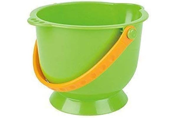 Hape - Seau Plage Enfant 18 mois + Vert - Jouet Sans Phtalates & Résistant aux UV - Seau Enfant Coloré - Jeu de Plage & Piscine dès 18 Mois - Jouet 12 Centimètres Durable & 100% Sûr