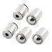 Produktbild 5 PCS 12 mm x 16 mm Silber Ton Edelstahl Spring Ball Plunger
