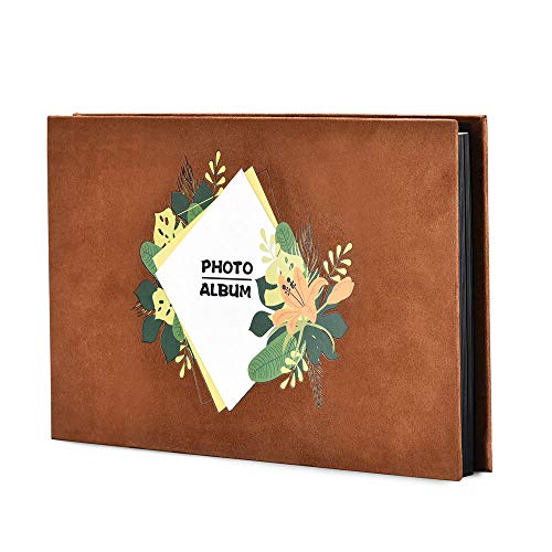 ZEEYUAN Album Foto,Album Fotografico di Flanella,Album di Ricordi Fai da Te Vintage di Nozze,Unisex Compleanno di San Valentino di Natale per la Famiglia,Gli Amici,Gli Amanti,8"x 11" per 80-120 Foto ...
