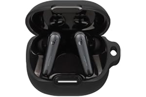 FTRONGRT Etui na słuchawki Bluetooth do Anker Soundcore Liberty 4 NC, odporne na wstrząsy silikonowe etui na słuchawki Bluetooth, kompatybilne z Anker Soundcore Liberty 4 NC, czarne