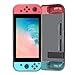 Produktbild Cyond für Nintendo Switch Konsole Joy Con Griff Transparent TPU Full Cover Schutz Tasche Anti-Kratzen,Anti-Fingerabdruck,Anti-Fall Protective hülle schwarz Soft Slim Schutzhülle