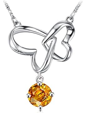 J.Rosée® Kette Damen Halskette Anhänger Schmuck 925er Sterling Silber 5A Zirkonia 