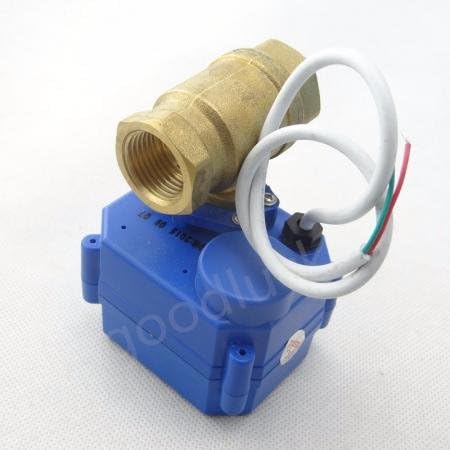 HuoPu Motorized Ball Valve Electrical Valve DN15 G1/2" 12V 2 way