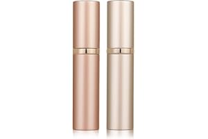 Aurdox Parfümzerstäuber, nachfüllbare und tragbare Parfümflasche für Reisen, 5 ml, kleine Sprühflaschen mit Bodenpumpe, Spender für Damen und Herren, auslaufsicher und luxuriöses Design (Gold und