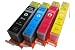 Produktbild ESMOnline 4 komp XL Tintenpatronen 1x Schwarz 1x Blau 1x Rot 1x Gelb Ersatz HP Photosmart HP 5510 5512 5520 5524 5514 5515 6510 6520 7510 7520