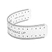 MagiDeal Pack of 2-Style Eyebrow Grooming Stencil Shaper Ruler Measure Tool Makeup Reusable