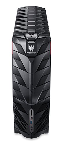 Acer Predator G1 (G1-710) Gaming Desktop PC (Intel Core i7-6700, 16 GB RAM, 2.000 GB HDD + 128 GB SSD, NVIDIA GeForce, GTX 1070 8GB (GDDR5 VRAM), DVD SM, Win 10 Home) schwarz - 2