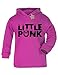 Little Punk Baby/kids Hoodie Cerise & Black 0 - 3 Months