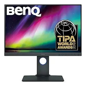 BenQ 24.1 inch Color Accuracy Photography Monitor, Professional Display, 1920x1200, IPS, 99% Adobe RGB, Accurate Hardware - SW240 (Black)