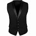 BREGEO FASHION Black tuxedo collar waistcoat RS.1250.00