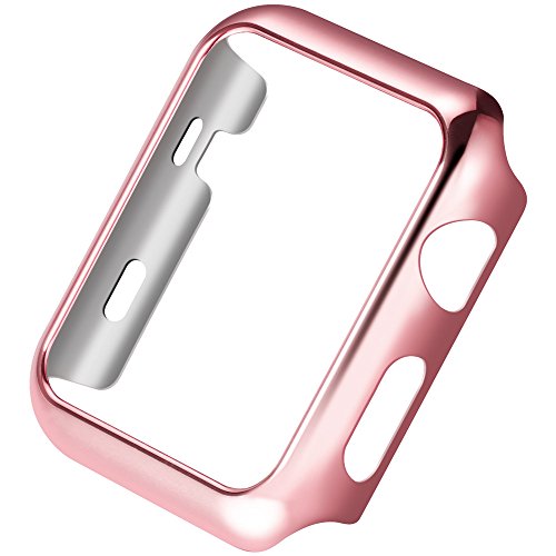 Pinhen Apple Watch Funda Series 2 HOCO Funda Protector de Pantalla de Met  lico Ligero para Apple Watch Series 2  38MM Rose 