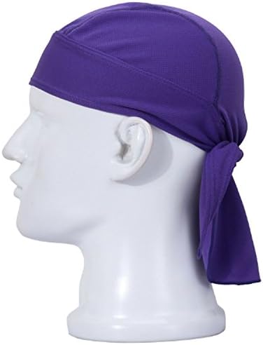 Unisex Sports Headwear Breathable Bandana Hat Quickly Dry Sun UV Protection Beanie Bike Motorcycle Skull Cap Under Helmet for Running Cycling Basketball