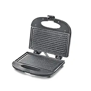 Prestige PGFSP - Spatter Coated Non-stick Sandwich Toasters With fixed Grill Plate , Black